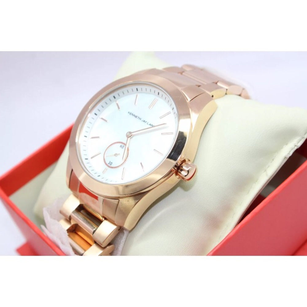Kenneth Jay Lane Mother of Pearl Rose Gold Watch